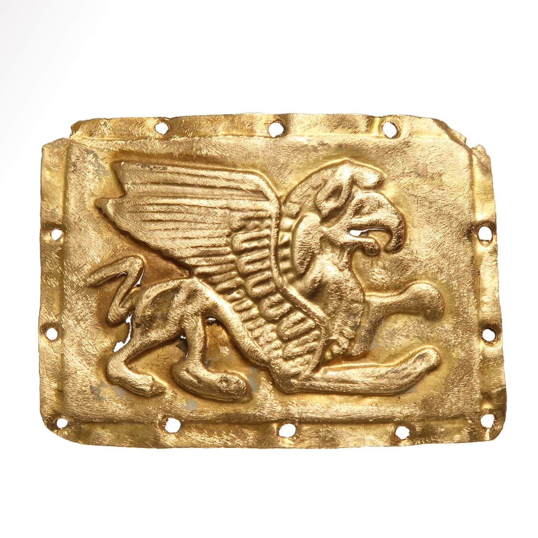 Scythian Gold Sheet Plaque with Winged Griffin, c. 5th-4th Century B.C. (1 of 5)