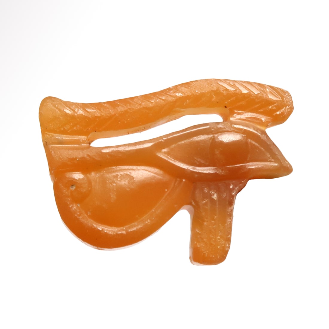 Egyptian Cornelian Open Work Eye of Horus Amulet, c. 350 B.C. (1 of 6)