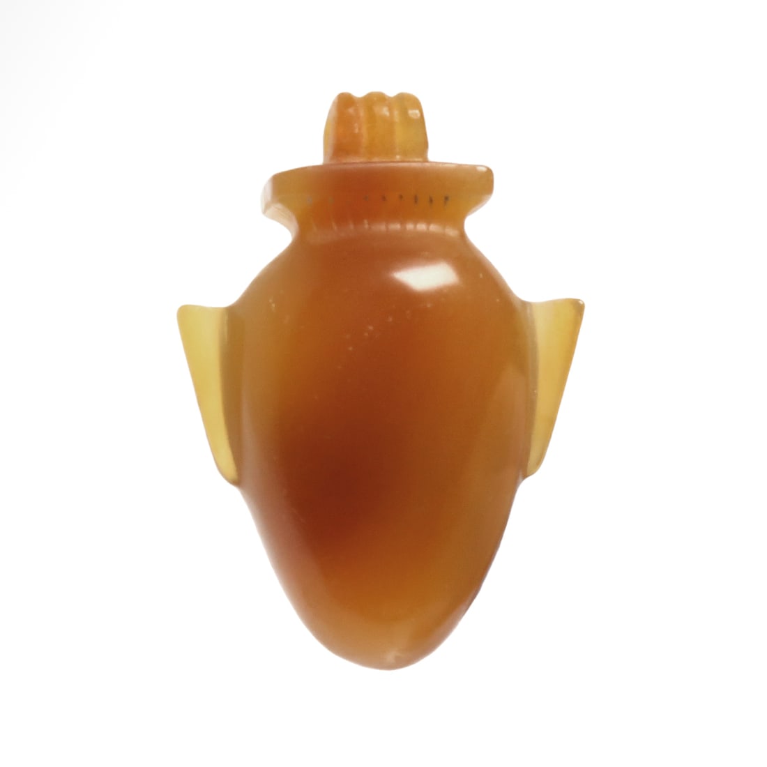 Egyptian Cornelian Heart Amulet, New Kingdom, c. 1550-1070 B.C. (1 of 6)