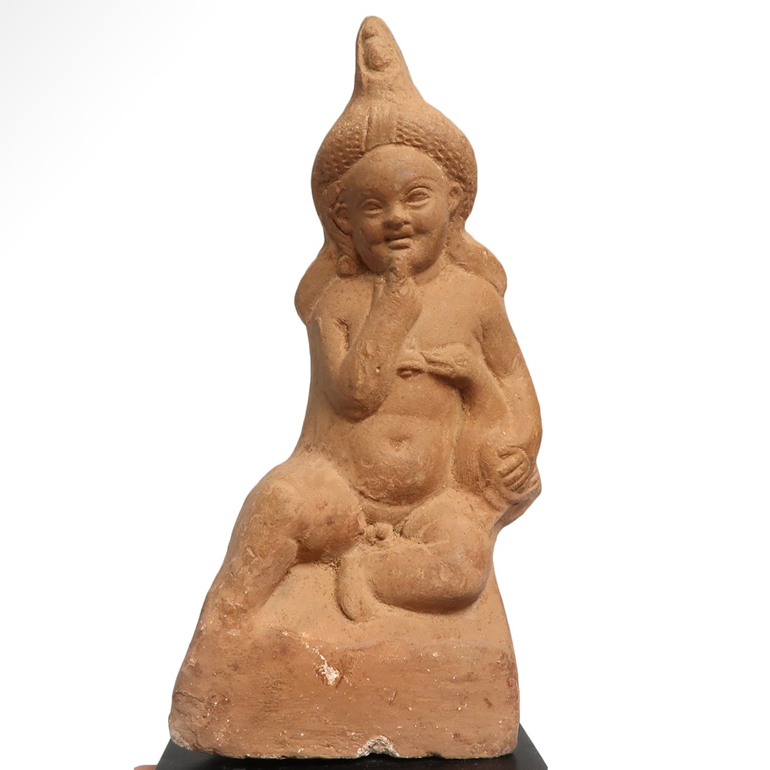Large Egyptian Terracotta Harpocrates and Goose, c. 2nd Century B.C. (1 of 7)