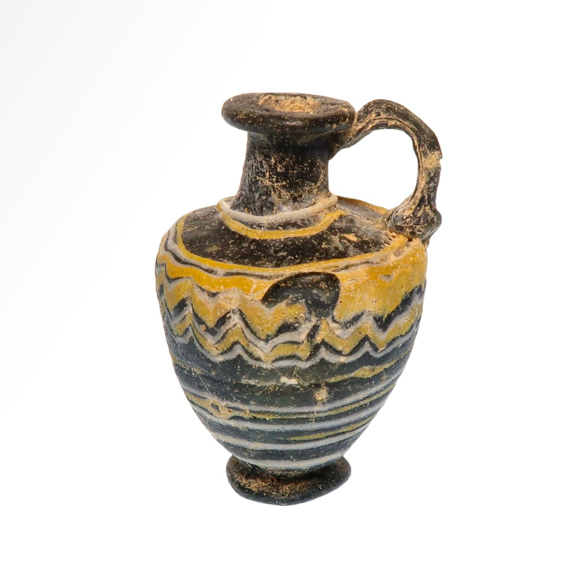 Phoenician Core-formed Glass Hydria, c. 4th-3rd Century B.C. (1 of 7)