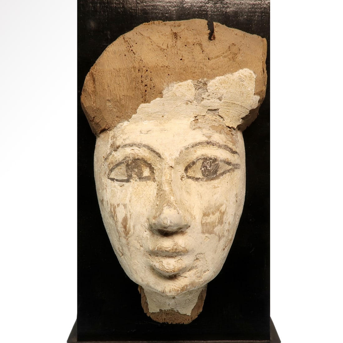 Egyptian Gesso-Painted Mummy Mask, c. 7th-3rd Century B.C. (1 of 4)