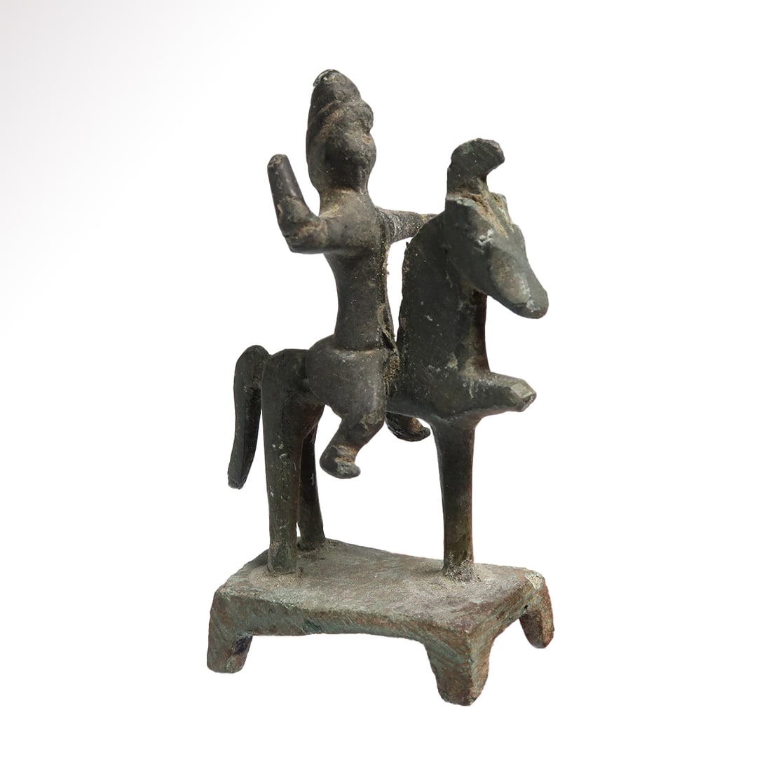 Roman Bronze Horse and Rider Figure, c. 1st-4th Century A.D. (1 of 6)