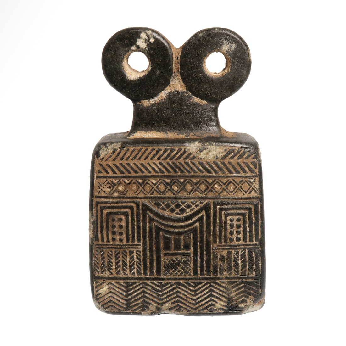 Bactrian Chlorite Temple Gate Eye Idol, c, 2200-2000 B.C. (1 of 6)