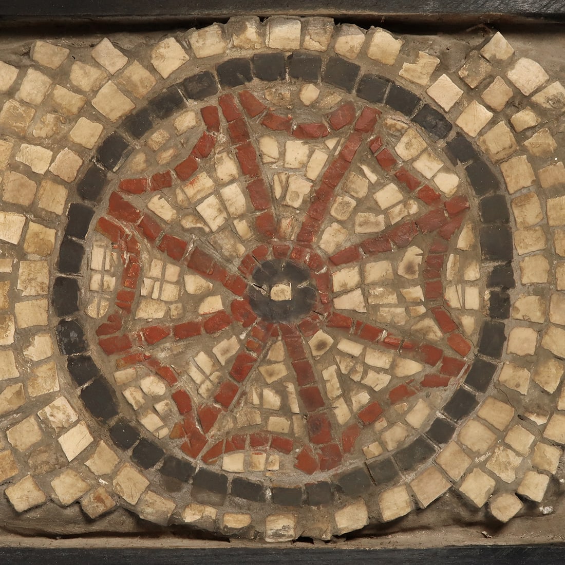 Roman Mosaic Panel with Rosette, c. 4th-6th Century A.D. - 2