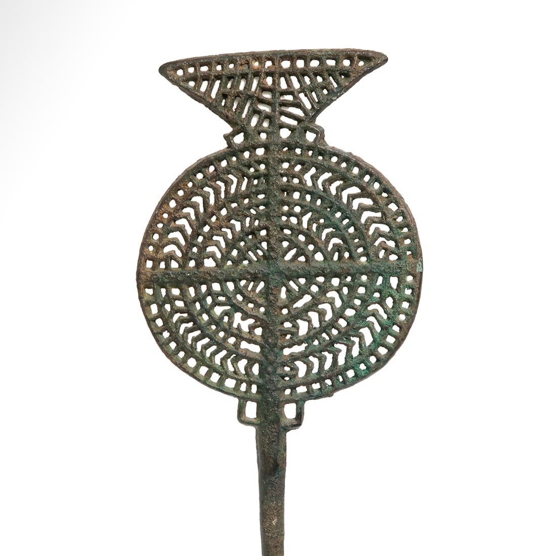 Large Scythian Bronze Open-Work Standard Pin, c. 6th - 5th Century B.C. (1 of 7)