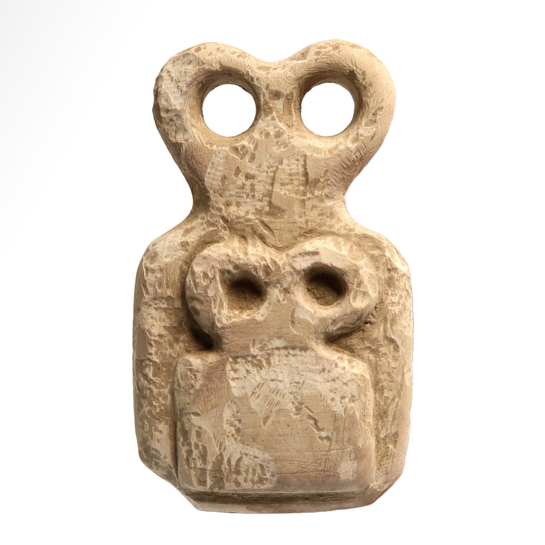 Marble Tell Brak Eye Idol with Child, c. 4th Millennium B.C. (1 of 7)