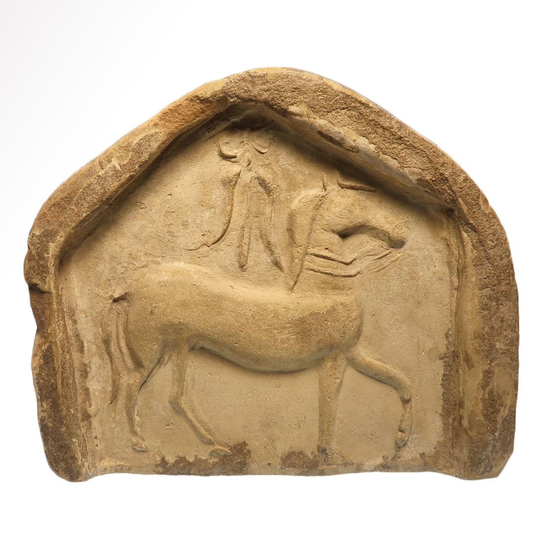 Large South Italian Terracotta Antefix Relief with Horse, c. 4th-3rd Century B.C. (1 of 7)