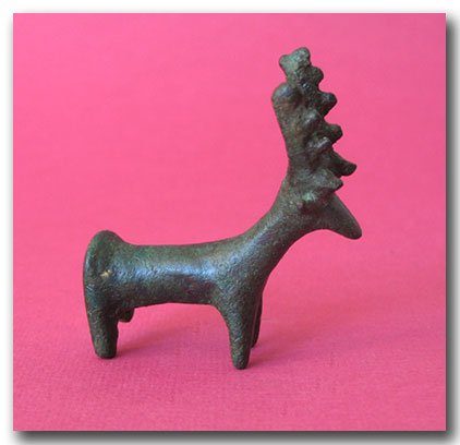 Anatolian Bronze Stag with Branched Horns c. 900 B.C. (1 of 5)