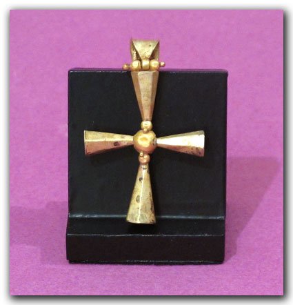 Large Byzantine Gold Cross, c. 9th-10th Century A.D. (1 of 6)