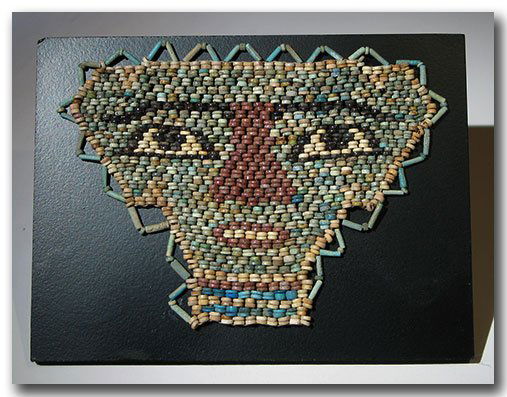 Ancient Egyptian Mummy Beads Mask, 3rd. Century B.C. (1 of 5)