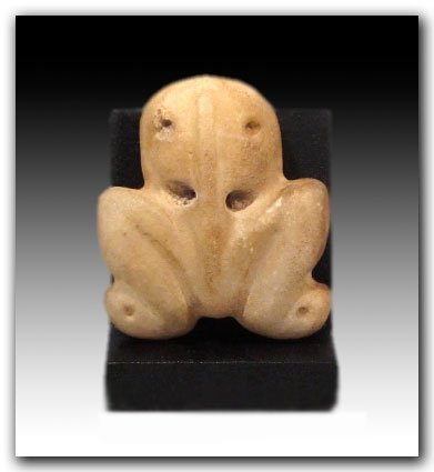 Sumerian Alabaster Frog Amulet, c. 2500 B.C. (1 of 7)