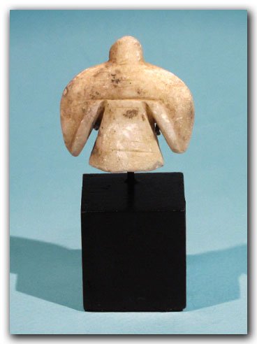 Marble Kylia Figure, Chalcolithic Period, 3300- 3000 BC: Marble Kylia Figure, Chalcolithic Period, c. 3300- 3000 B.C.Of stylised geometric form, the arms depicted bending at the elbow.Size:3.7 cm L - 1 1/2” Material:MarbleWorldwide shipping is included in