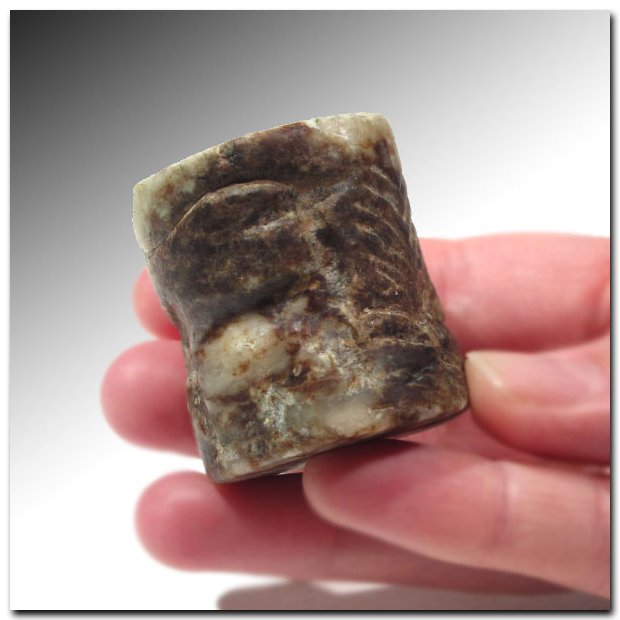 Large Alabaster Early Sumerian Cylinder Seal, 3000 BC (1 of 6)