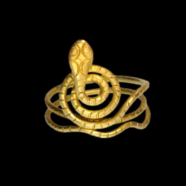 Roman Gold Snake Finger Ring , c. 1st-2nd Century A.D. (1 of 7)