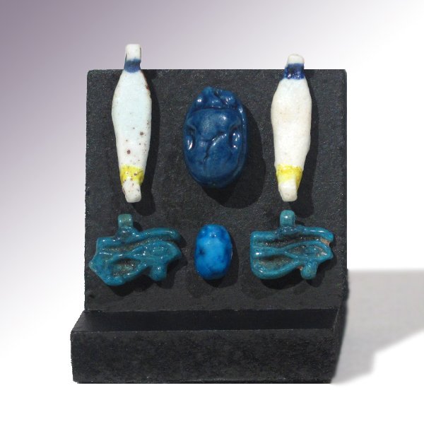 Six Amarna Amulets, Egypt, 18th Dynasty, c. 1361-1352 (1 of 5)