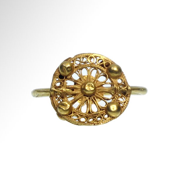 Greek Gold Swivel Ring, c. 2nd-1st Century B.C. (1 of 4)