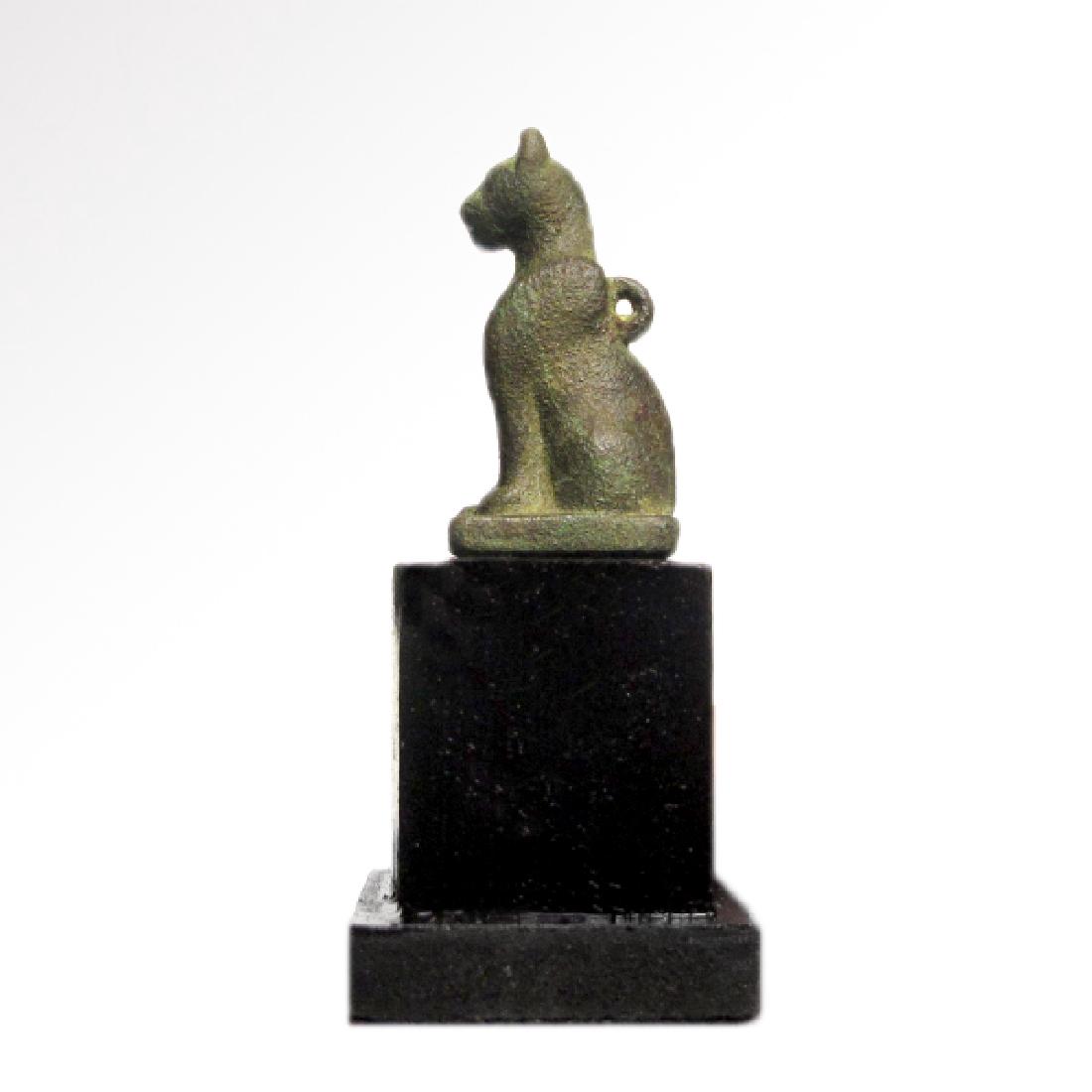 Egyptian Bronze Cat Amulet,  c. 1069 - 525 B.C. (1 of 5)