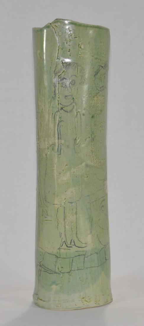 Marva Lee Pitchford Jolly Art Pottery Vase (1 of 5)