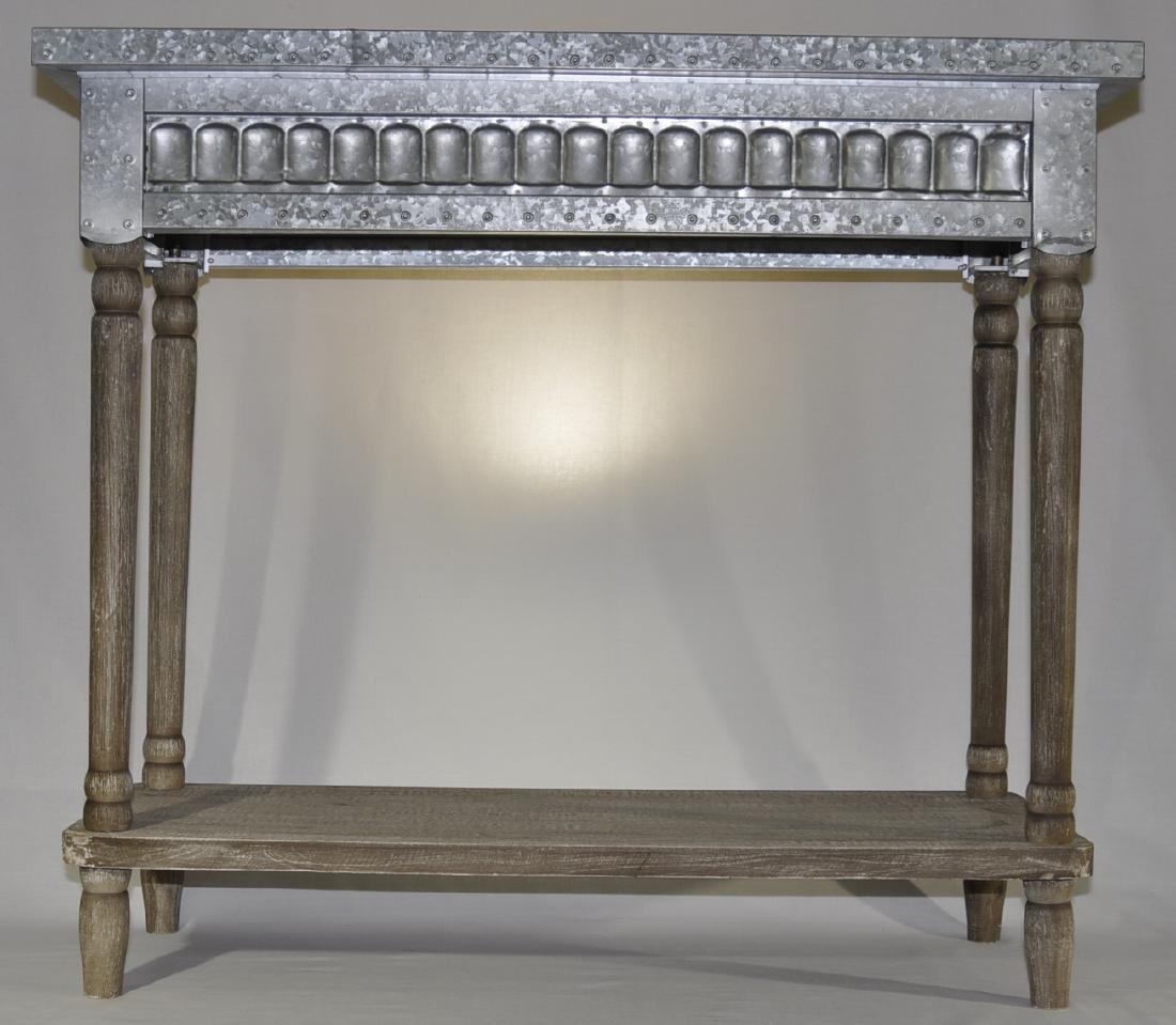 Industrial / Loft Chic Galvanized Metal Console (1 of 2)