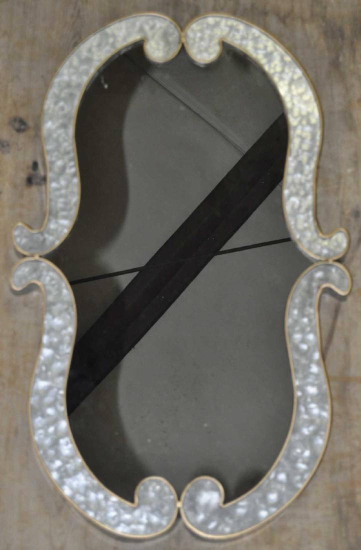Galvanized Metal Framed Accent Mirror (1 of 1)