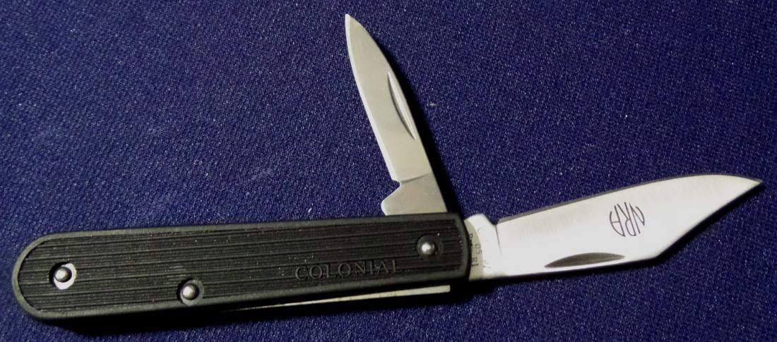 Colonial 440 S.S. / N.R.A. 2 Blade Pocket Knife: 2.5 in. larger blade, 3.5 in. closed, new in box.