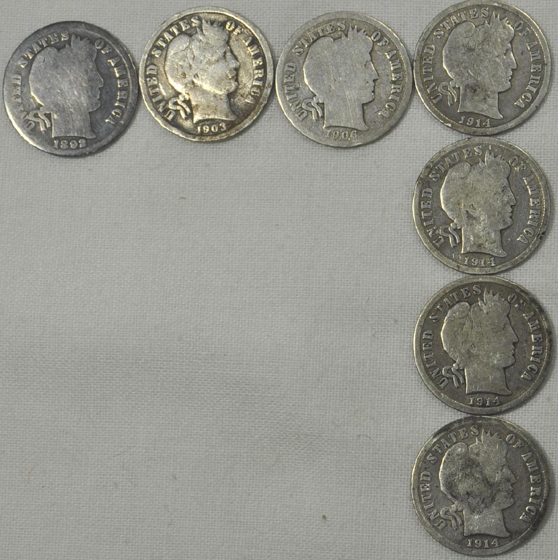 7) Barber Dimes (1 of 2)
