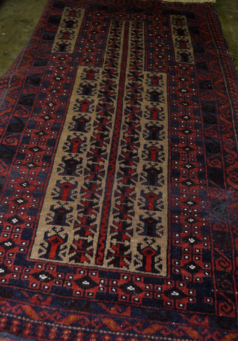 Turkish Prayer Rug: Wool on cotton, 2 ft. 10 in. x 4 ft. 7 in., very good condition.