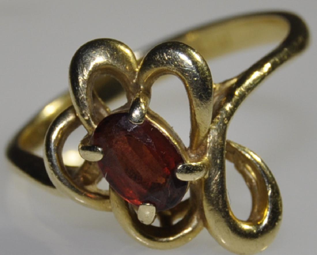 14K Yellow Gold Red Tourmaline Ring (1 of 3)
