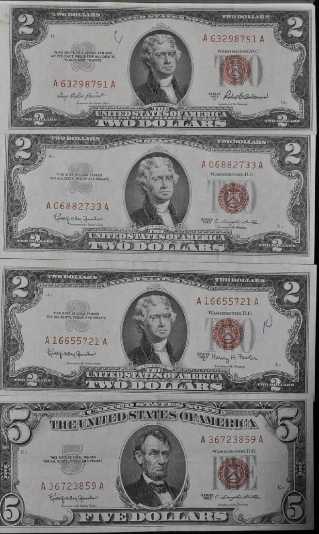 4) U. S. Red Seal Notes (1 of 2)