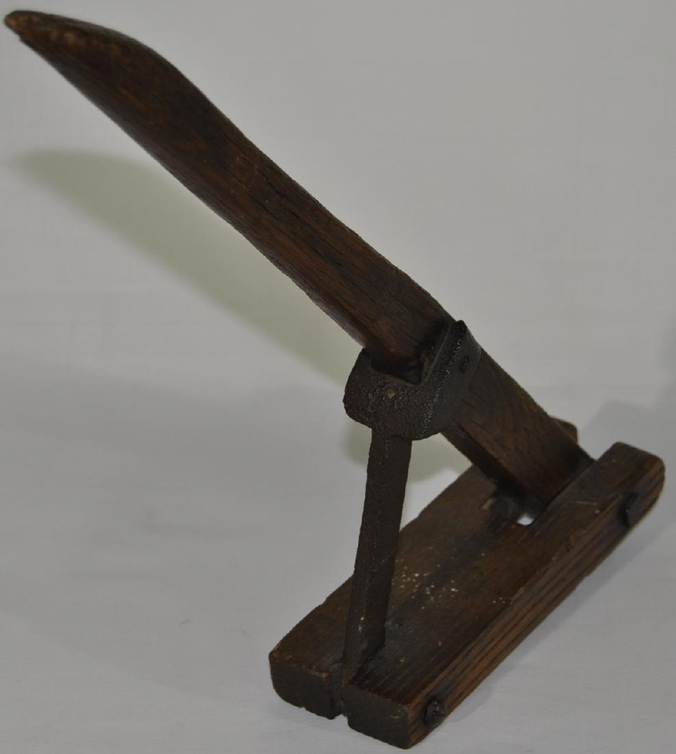 Antique Wagon Wheel Chock (1 of 2)