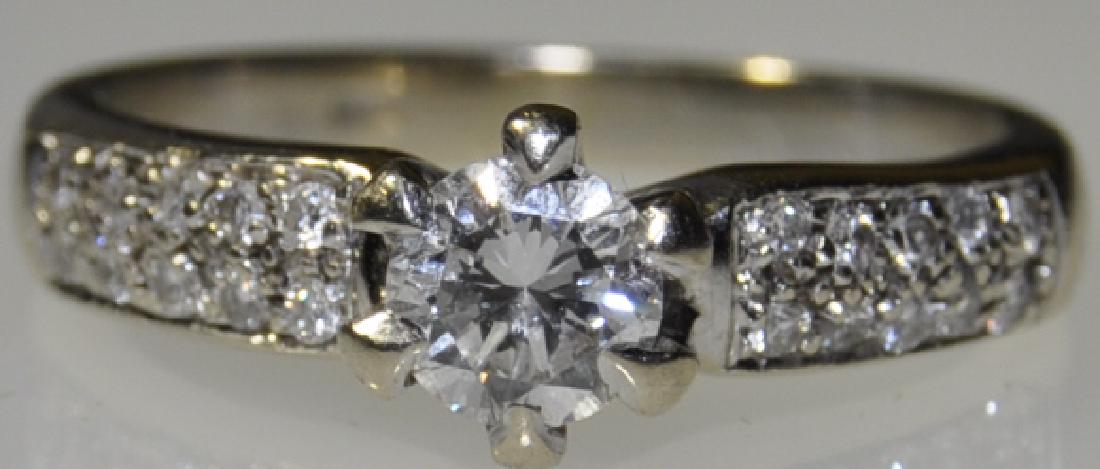 18KT White Gold 0.50CT Diamond Engagement Ring (1 of 3)