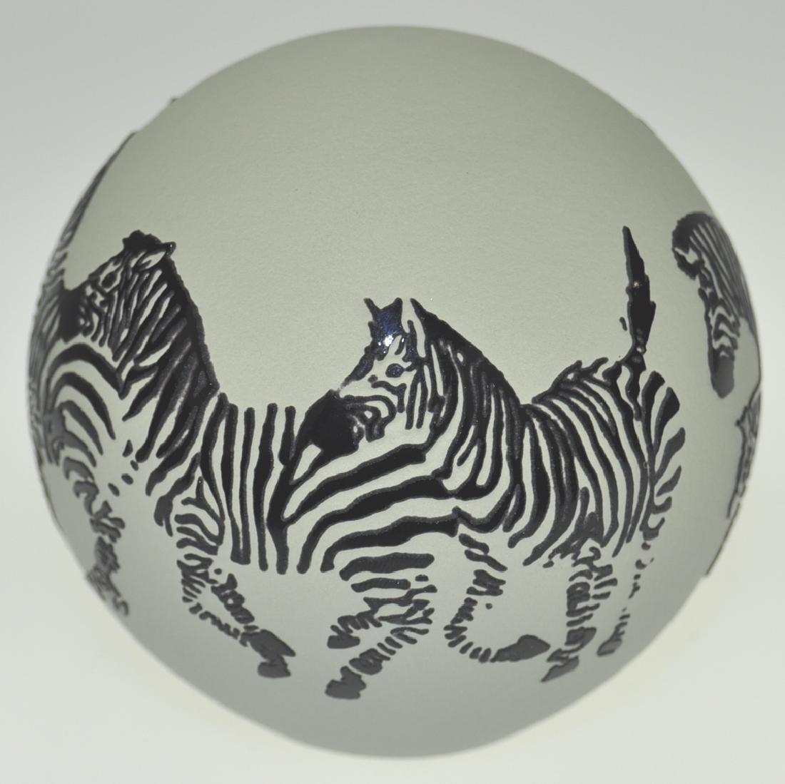 Stephen Correia Zebra Paperweight: 3 in.