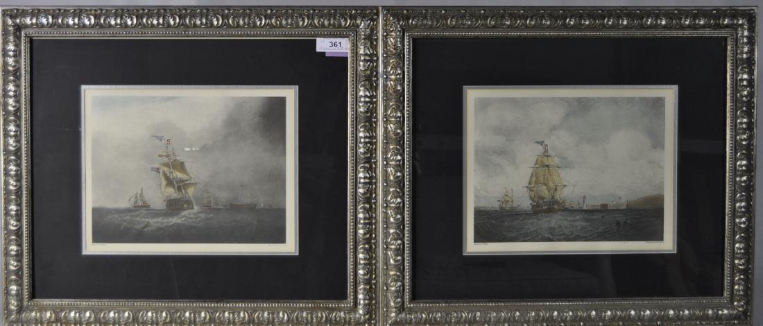 A Framed Pair Of British Naval Prints (1 of 1)