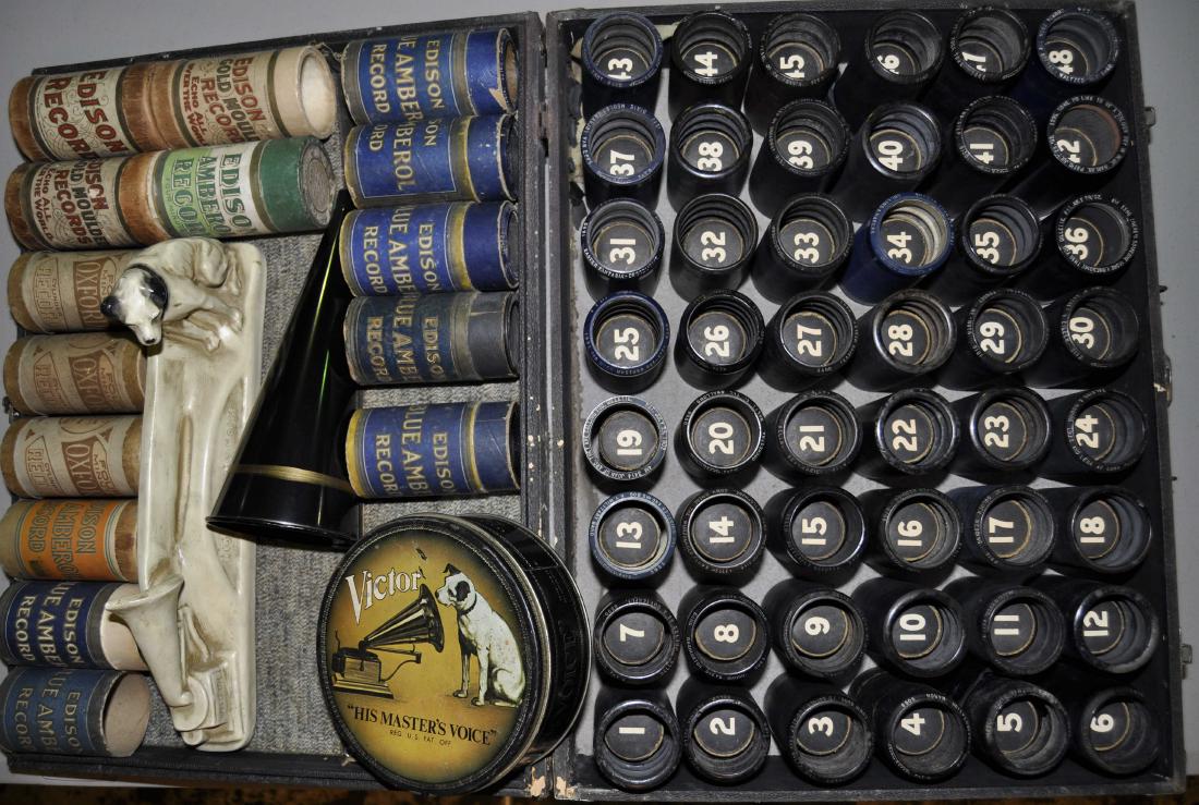 Edison "Blue Amber" Records & Related (1 of 4)