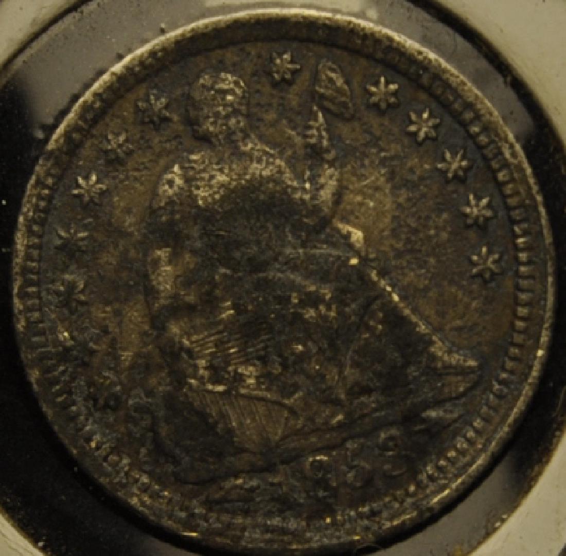 1853 Arrows Seated Half Dime (1 of 2)