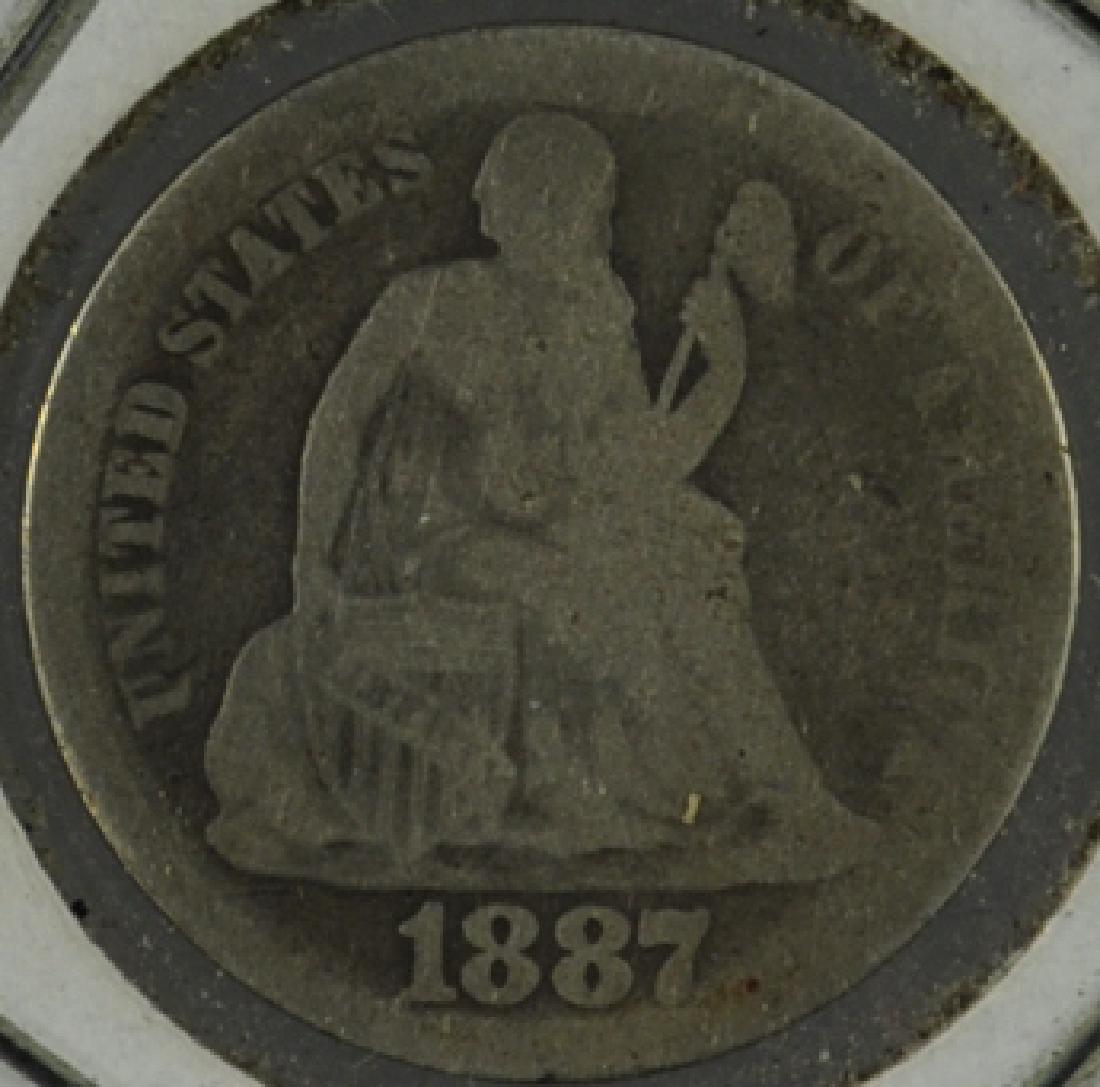 1887 Seated Dime (1 of 2)