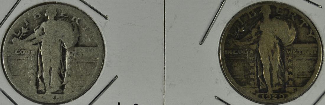 1925 / 29 (2) Standing Liberty Quarters (1 of 2)