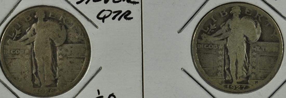 1926 / 27 (2) Standing Liberty Quarters (1 of 2)