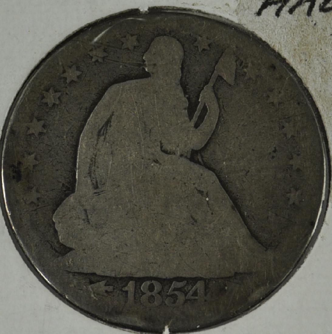 1854 Seated Silver Half (1 of 2)
