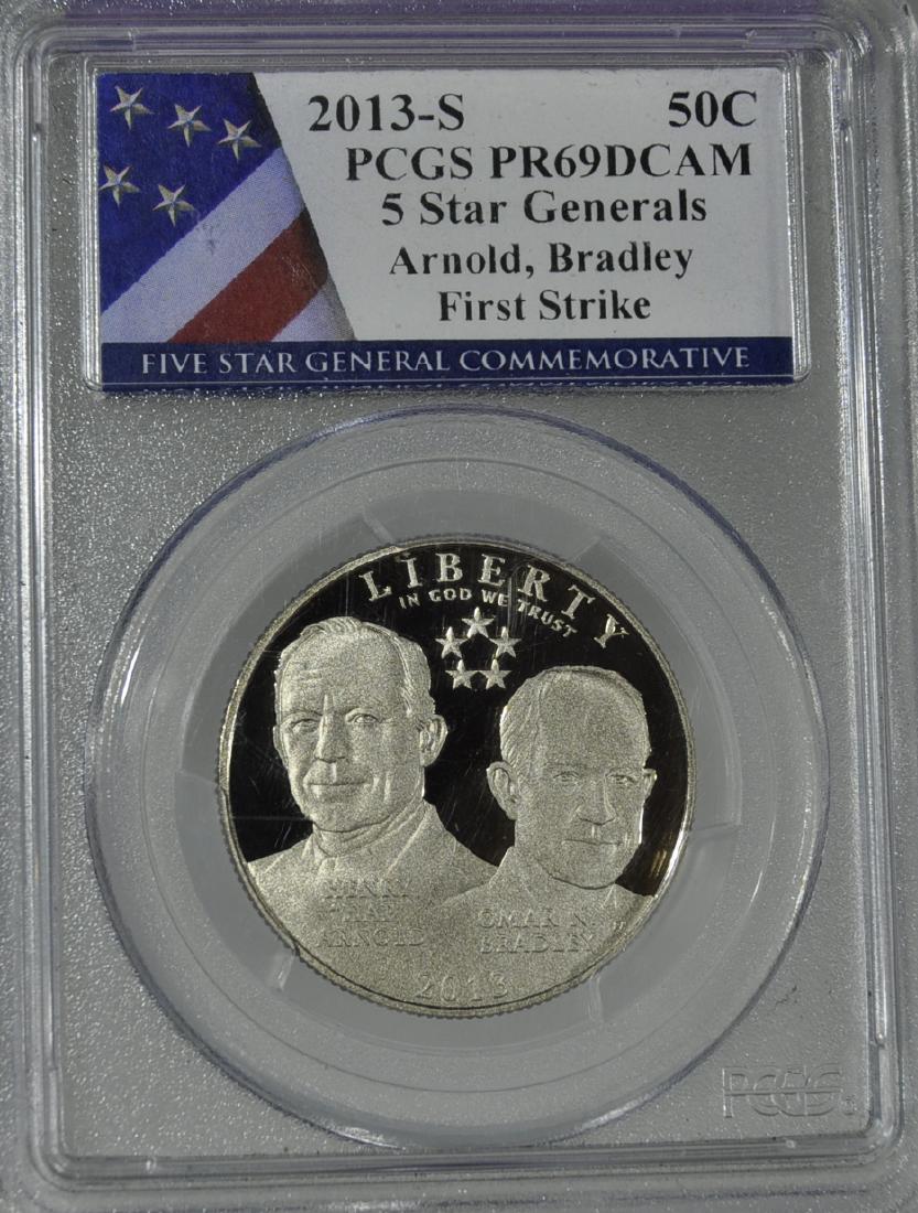 Graded 2013 "S" 5 Star Generals Com. 50c (1 of 2)