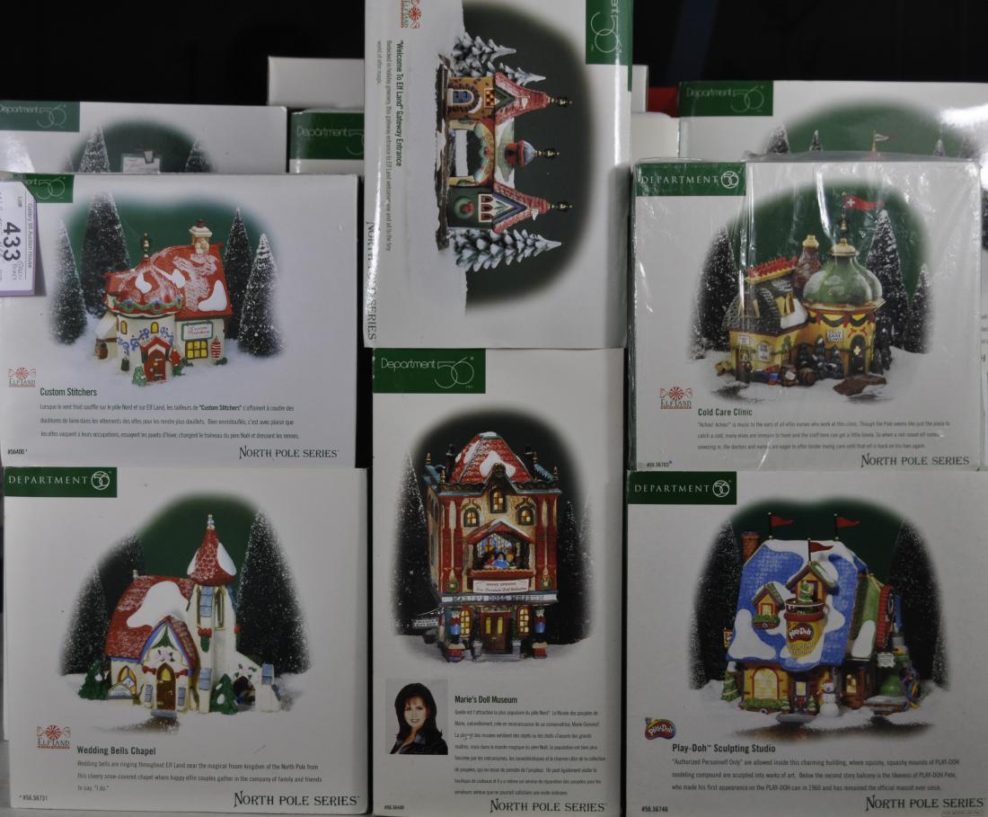 12 Green Box Dept. 56 "North Pole Series" (1 of 2)