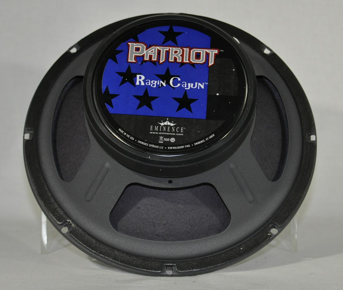 2) Eminence "Ragin Cajun" 10" Amp Speakers: New in open box, Patriot guitar series, 75 watt, 8 OHM