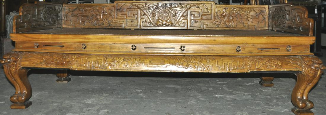 Antique Chinese Opium Bed (1 of 4)