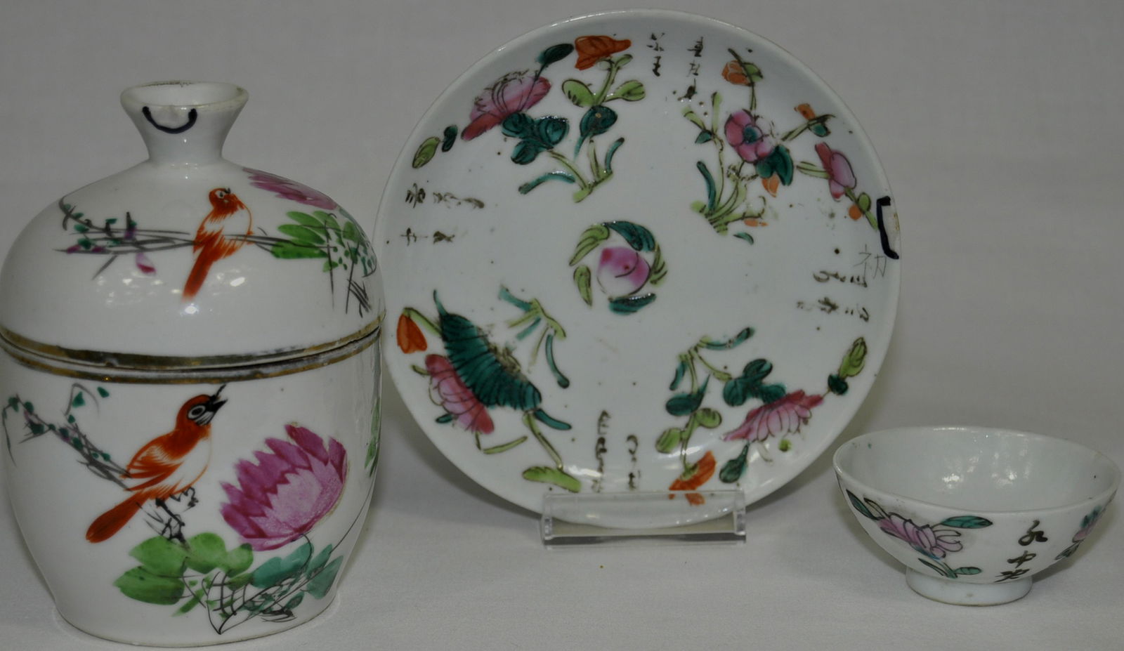 Chinese Export Famille Rose Tea Wares (1 of 7)
