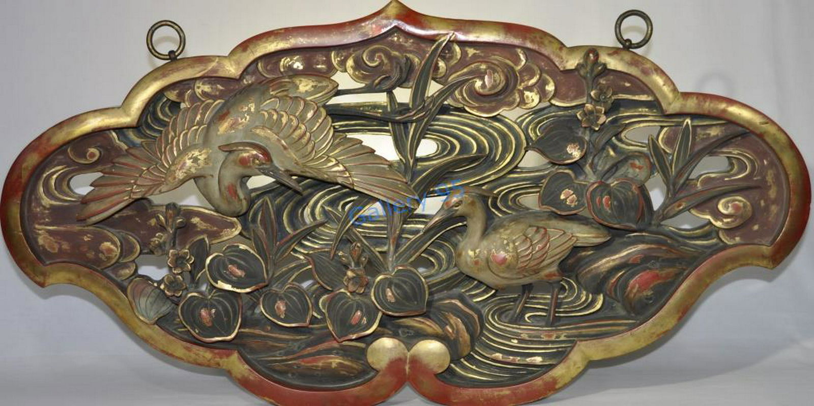 Late Edo Period Renewal Motif Altar Plaque (1 of 3)