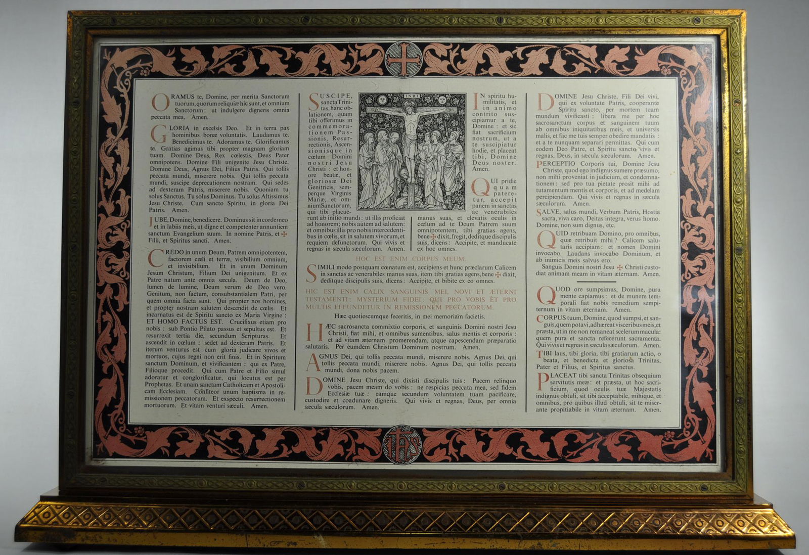 Gunning & Son Ltd. Framed Tridentine Altar Card (1 of 5)