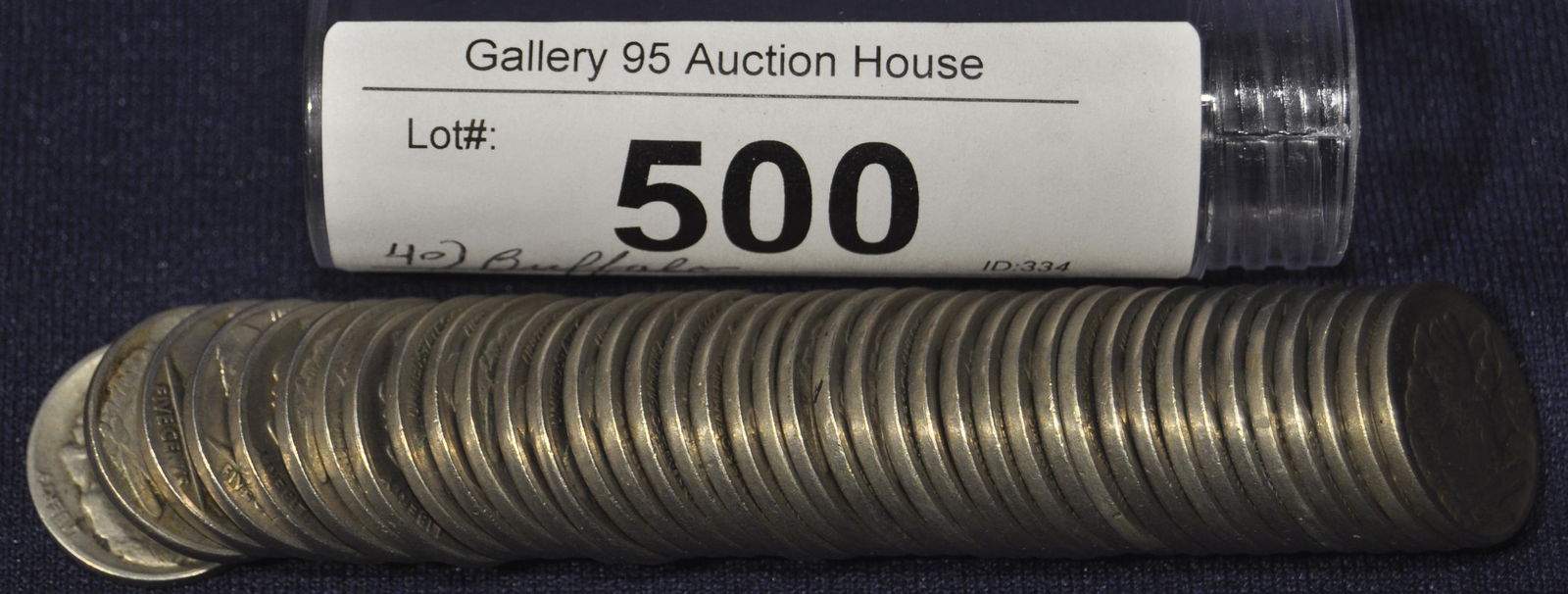 Tube of 40 Mixed Dates Buffalo Nickels (1 of 1)