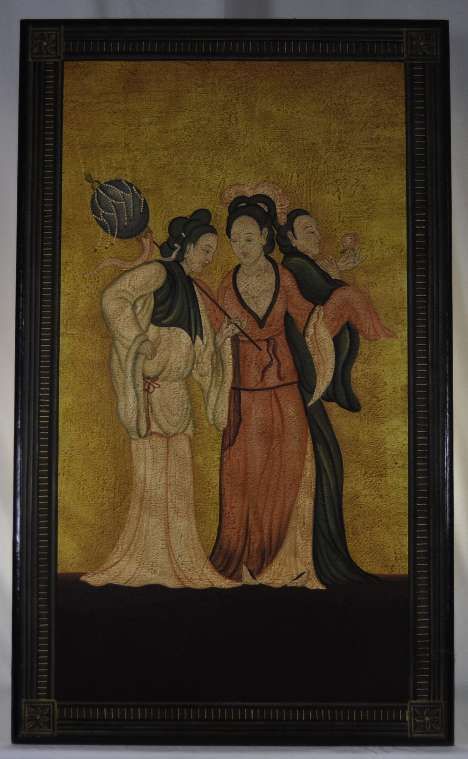 Maitland Smith Orientalist Painted Wall Panel (1 of 2)