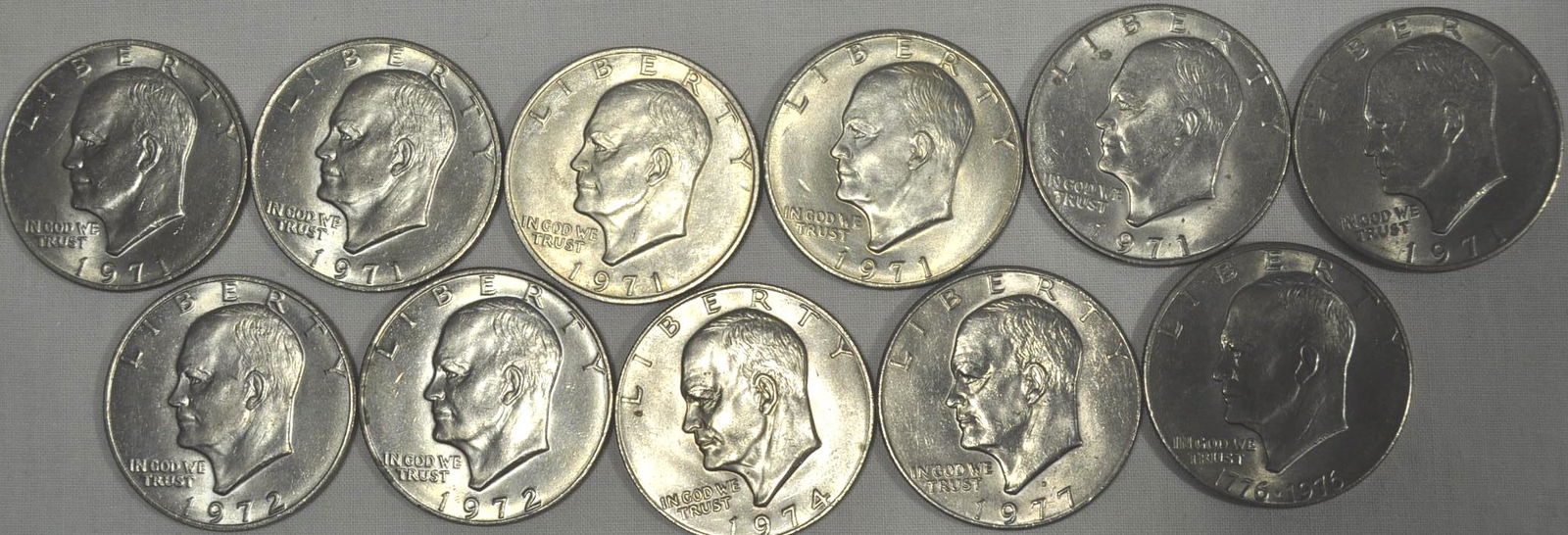 11) Eisenhower Dollars (1 of 2)